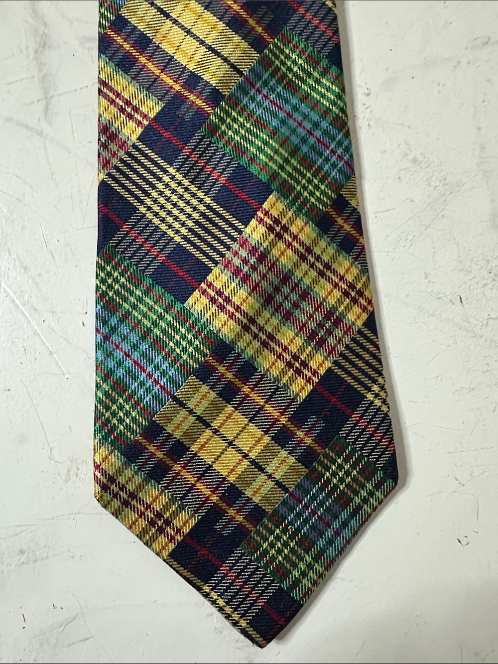 Men's BANANA REPUBLIC Silk Tie Necktie MADE IN ITALY PLAID